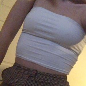 White crop top